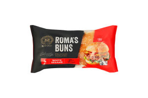 Булочка для бургера с кунжутом Maxi Burger Рома м/у 0.32кг