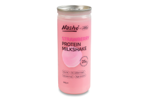 Шейк молочный 1% протеиновый безлактозный с подсластителями со вкусом клубники Nashe п/б 250г