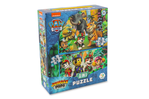 Пазл Paw Patrol 2в1 Пригоди в джунглях 60елементів DoDo