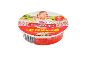 Сир плавлений 50% пастоподібний зі смаком бекону Звени Гора ст 90г