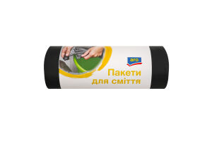 Пакети для сміття 70х95см 90л aro 15шт