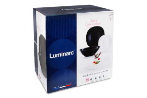 Сервіз Каріне Вайт енд Блек 19предметів артD2381 Люмінарк