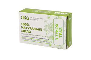 Мыло натуральное Из трех трав Яка 75г