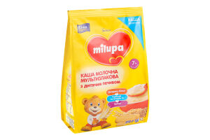 Каша молочна для дітей від 7міс суха мультизлакова з дитячим печивом Milupa м/у 210г