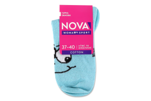 Шкарпетки жіночі NOVA Smile мятний р.23-25