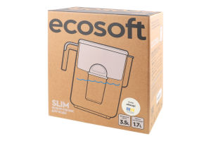 Фильтр-кувшин для воды айвори 3.5л №FMVSLIMWECO Slim Ecosoft 1шт