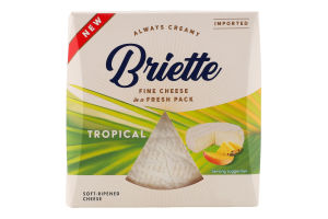 Сир 60% м'який Tropical Briette к/у 125г