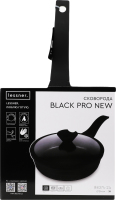 Сковорода Black Pro New алюміній антипригарне покриття з кришкою d24см Lessner