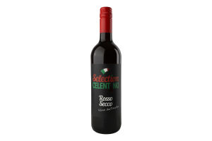 Вино Rosso Secco червоне сухе 11,5% 0,75л Celentano