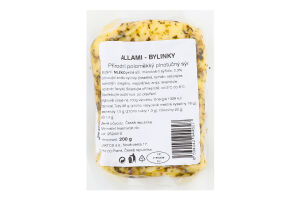 Сир д/смаження типу халумі Allami з травами 200г Laktos