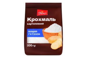 Крахмал картофельный Деко в/с м/у 200г