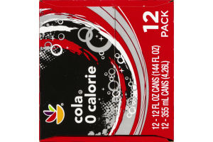 Ahold Cola 0 Calorie Soda - 12 CT