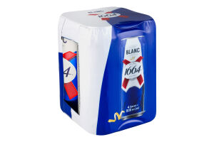 Пиво спеціальне 4х500мл 4.8% світле пшеничне пастеризоване Blanc Kronenbourg 1664 м/у