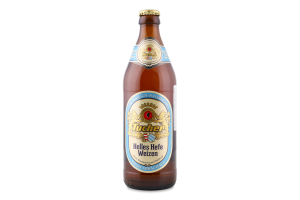 Пиво 0.5л 5.2% світле нефільтроване неосвітлене пастеризоване Helles Hefe weizen Tucher пл