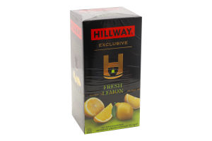 Чай чорний байховий дрібний з лимоном Exclusive Hillway к/у 25х1.5г