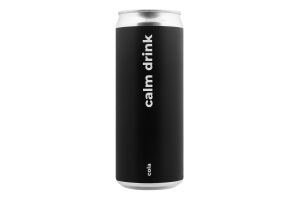 Напиток безалкогольный среднегазированный ароматизированный Кола Calm drink Underwood Soda ж/б 330мл