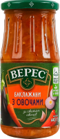 Баклажаны с овощами жареные стерилизованные Верес с/б 440г