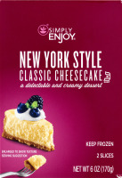 Simply Enjoy New York Style Classic Cheesecake - 2 CT