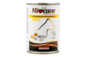 Корм д/собак з куркою та рисом 400г ж/б Міокане