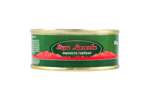 Икра лососевая зернистая горбуши ТОВ Юніверсал Фіш Компані ж/б 80г