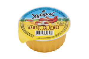 Паштет із птиці з грибами стерилізований Хуторок ст 130г