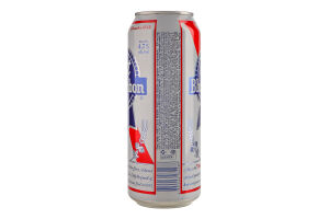 Пиво 500мл 4.7% світле фільтроване пастеризоване Pabst Blue Ribbon з/б