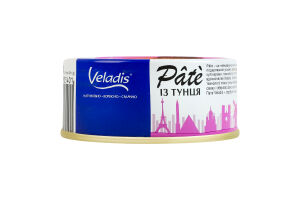Пате из тунца пастеризованное Veladis ж/б 100г