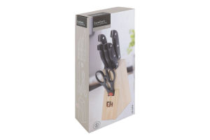 Набор ножей в деревянном блоке №404000030 Excellent Houseware 7шт
