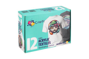 Фарби акрилові Art Craft для текстилю 12кол