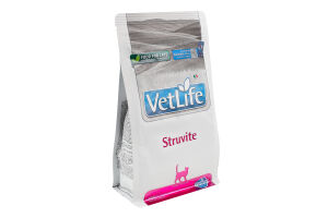 Корм д/котів Vet Life Struvite д/розчинення струвітних уролітів сухий 400г Farmina