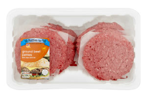 Ahold 80% Lean 20% Fat Ground Beef Patties - 10 PK