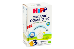 Смесь молочная сухая для детей от 12мес 3 Organic combiotic Hipp к/у 500г