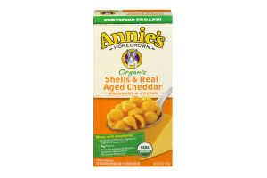 Annie's Homegrown Organic Macaroni & Cheese Shells & Real Aged Cheddar