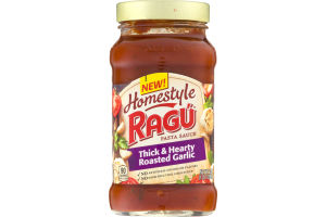 Ragu Homestyle Pasta Sauce Thick & Hearty Roasted Garlic