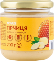 Гірчиця з медом та імбиром Novus с/б 200г