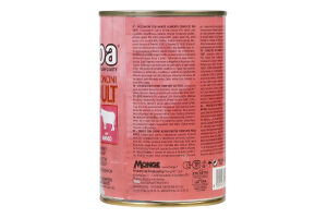 Корм д/дорослих котів шматочки з яловичини в соусі 415г ж/б Сімба