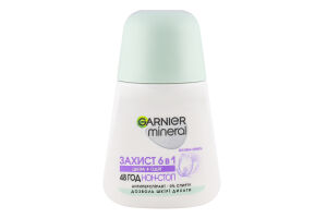 Дезодорант-антиперспирант шариковый Весенняя свежесть Защита 6в1 Garnier Mineral 50мл
