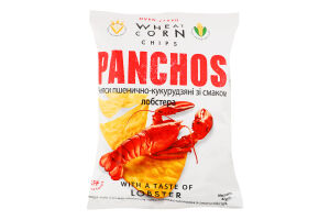Чипси пшенично-кукурудзяні зі смаком лобстера Panchos м/у 82г