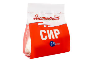 Сир кисломолочний 9% Яготинський м/у 350г