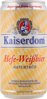 Пиво 0.25л 4.7% світле пшеничне нефільтроване непастеризоване Hefe-Weisbier Kaiserdom з/б