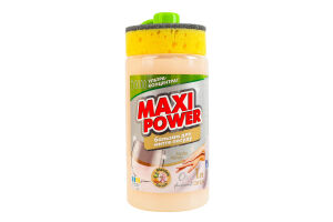 Средство для мытья посуды с ароматом миндаля Maxi Power 1л
