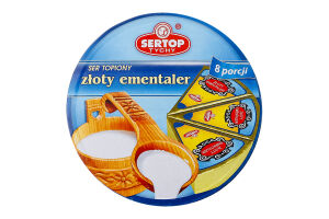Сир 45% плавлений Емменталь Sertop к/у 8х17.5г
