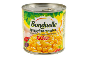 Кукуруза сладкая вакуумированная консервированная стерилизованная Gold Bonduelle ж/б 340г