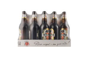 Пиво 500мл 7% світле фільтроване пастеризоване міцне Тетерів пл