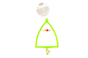 Іграшка д/птахів Гойдалка з дзвіночком 19*12см Природа