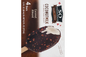 So Delicious Dairy Free Coconut Milk Non-Dairy Frozen Dessert Coconut Almond - 4 CT