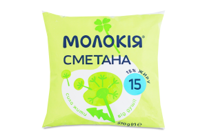Сметана 15% Молокія м/у 370г