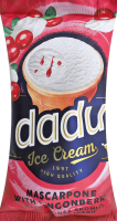 Морозиво DADU з маскар./брусницею у стакан.70г И597(Литва)