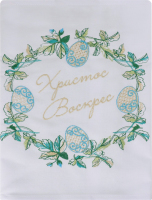 Рушник великодній блакитний 88*33см Волтекс-Меланж
