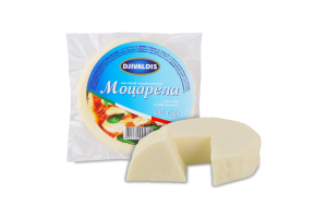 Сир 45% м'який чеддеризований Моцарела Djivaldis в/у 180г